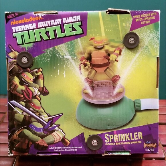 Teenage Mutant Ninja Turtles Michelangelo Lawn Sprinkler Nickelodeon - Picture 5 of 5